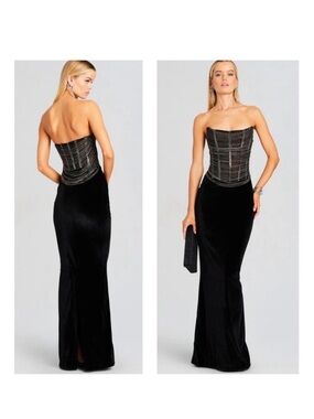 black mesh dress retrofete Willow Embellished Dress Retrofete